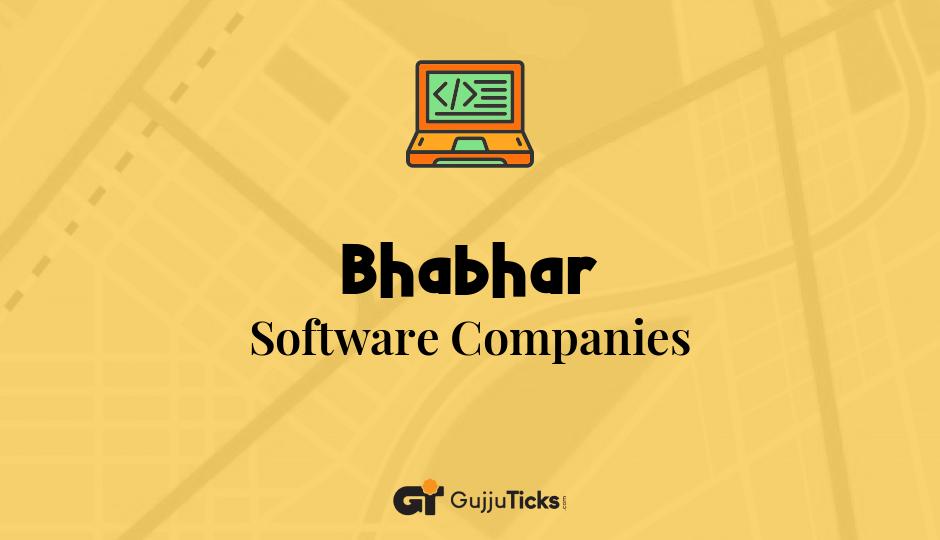 Software Companies in Bhabhar