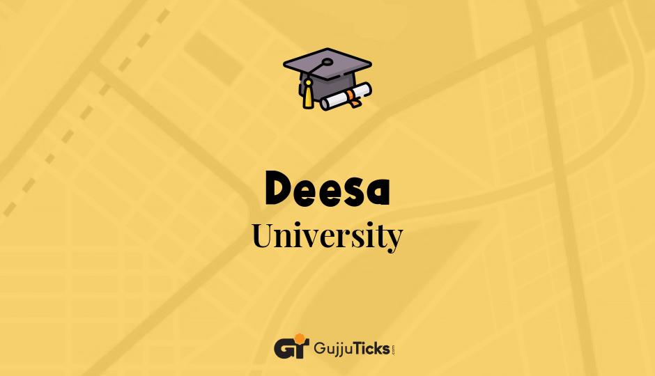 University in Deesa