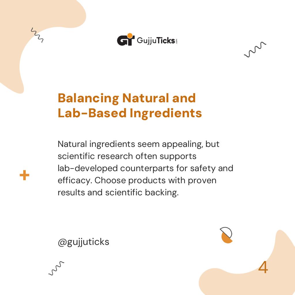 Balancing Natural and Lab-Based Ingredients