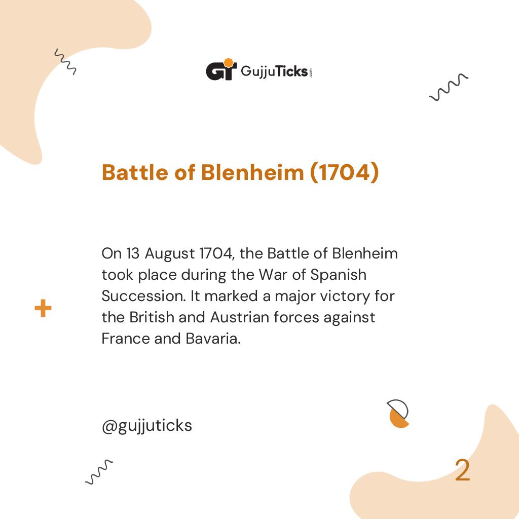 Battle of Blenheim (1704)