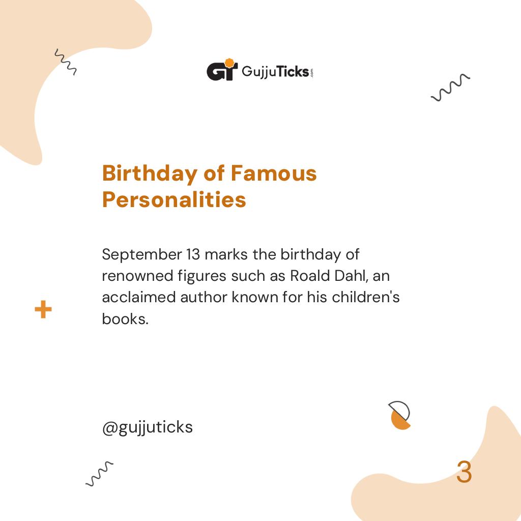 Birthday of Famous Personalities