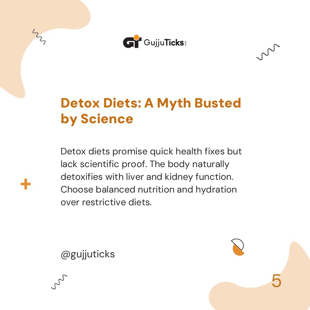 Detox Diets: A Myth Busted by Science