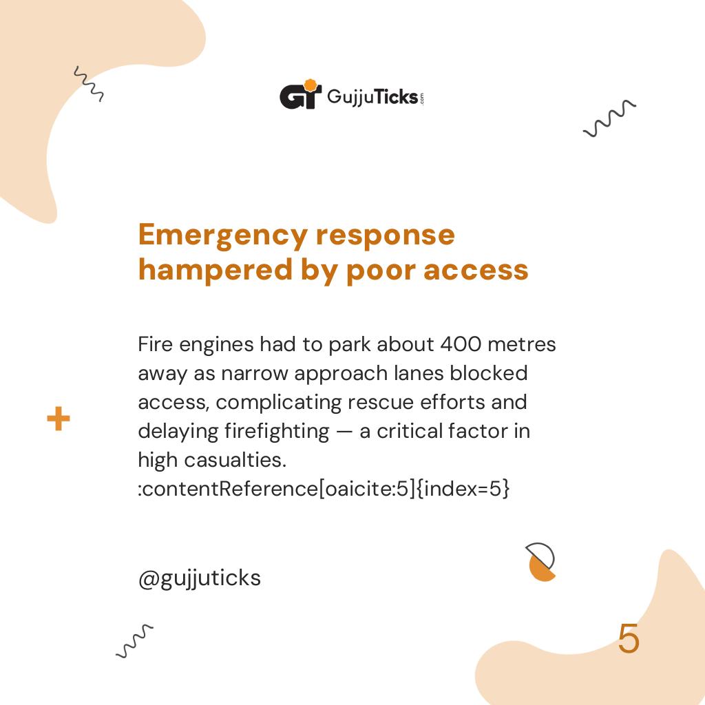 Emergency response hampered by poor access