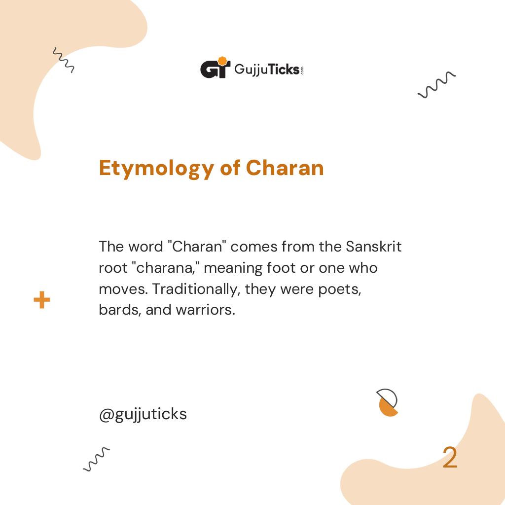 Etymology of Charan