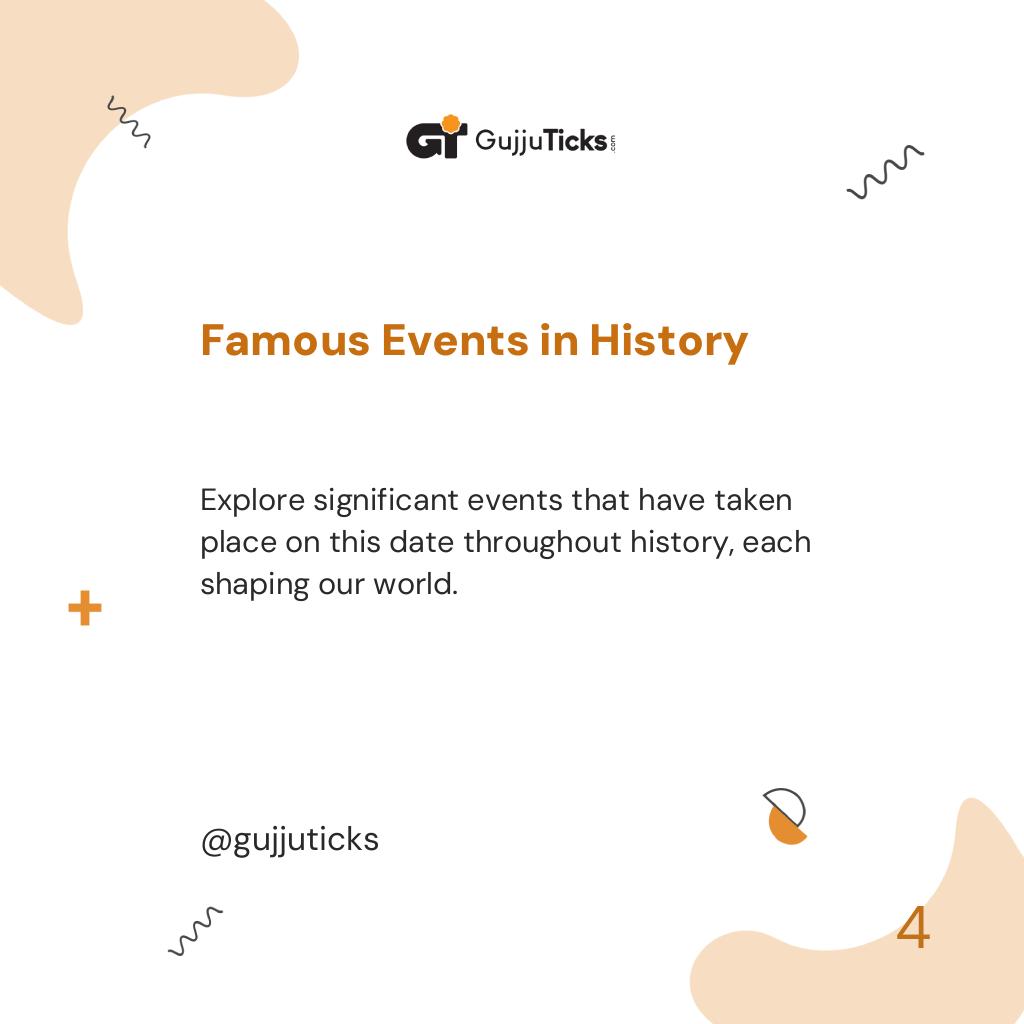 Famous Events in History