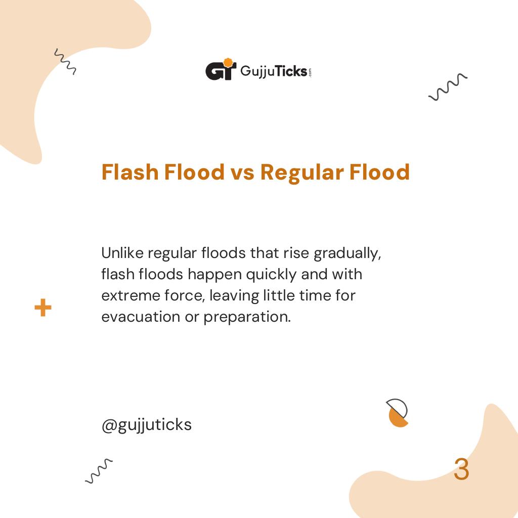 Flash Flood vs Regular Flood