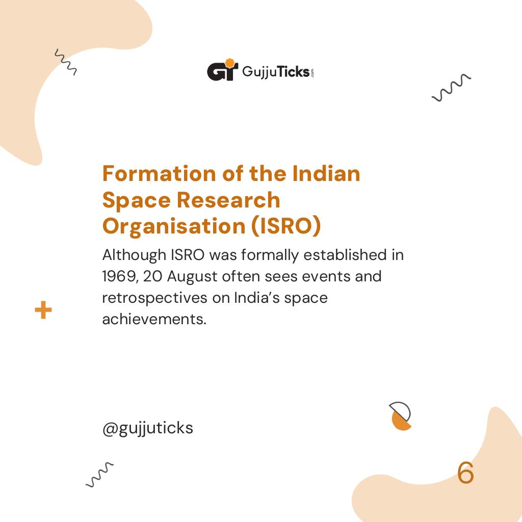 Formation of the Indian Space Research Organisation (ISRO)