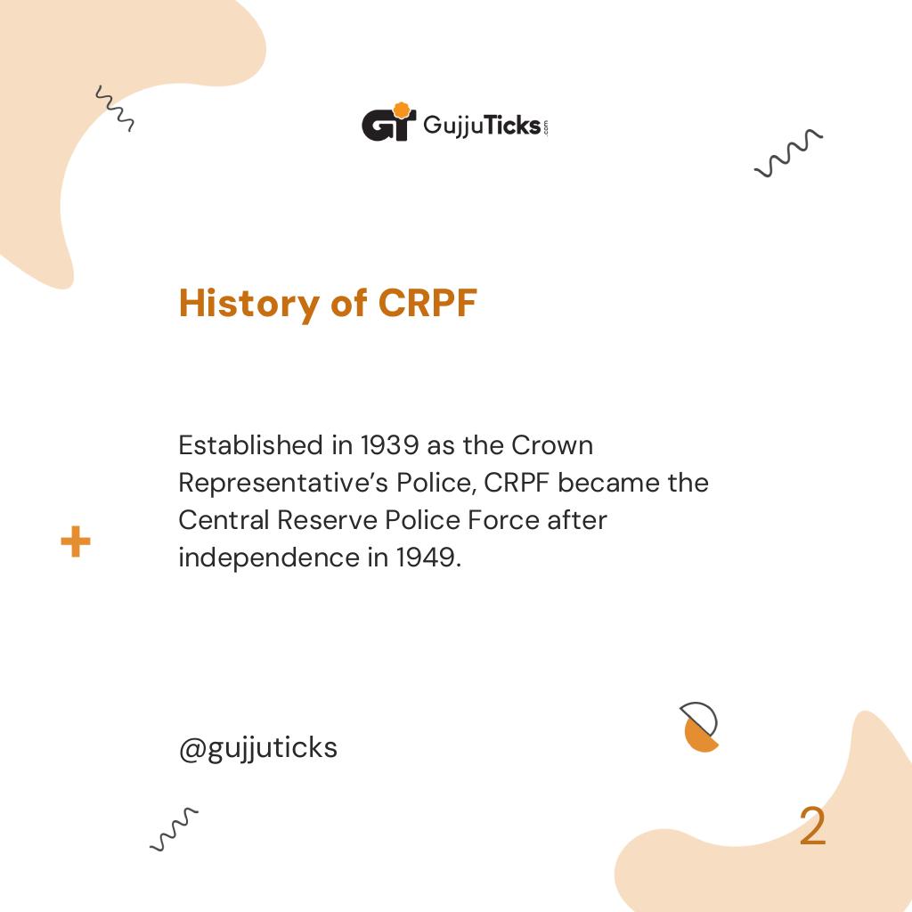 History of CRPF