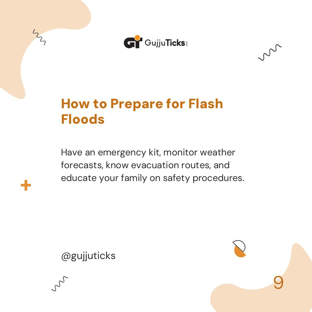 How to Prepare for Flash Floods