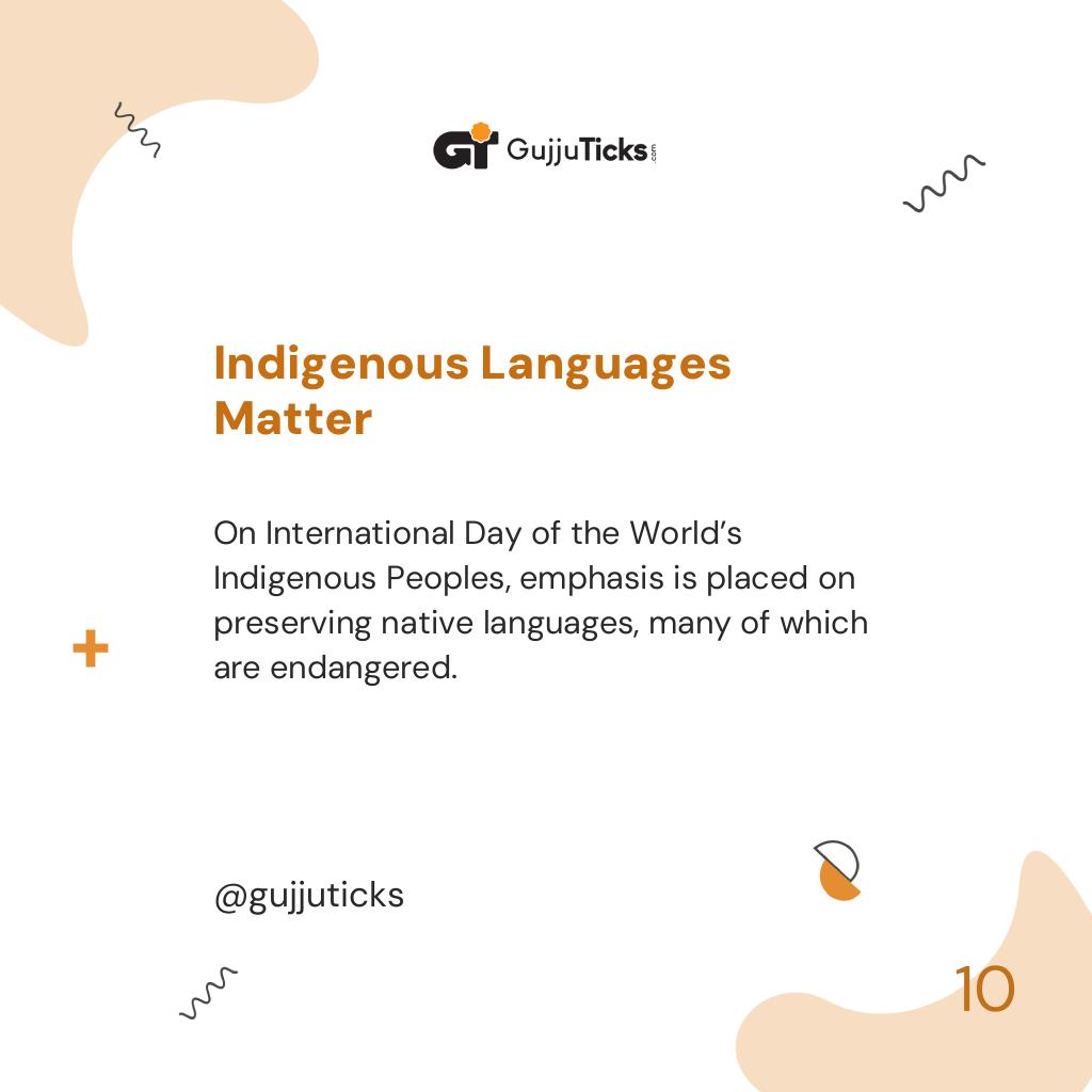 Indigenous Languages Matter
