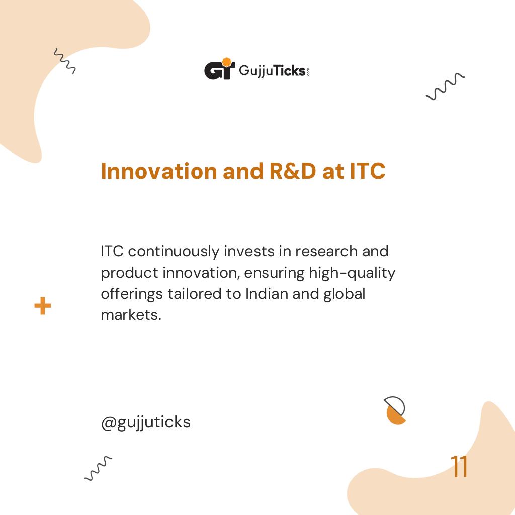 Innovation and R&D at ITC