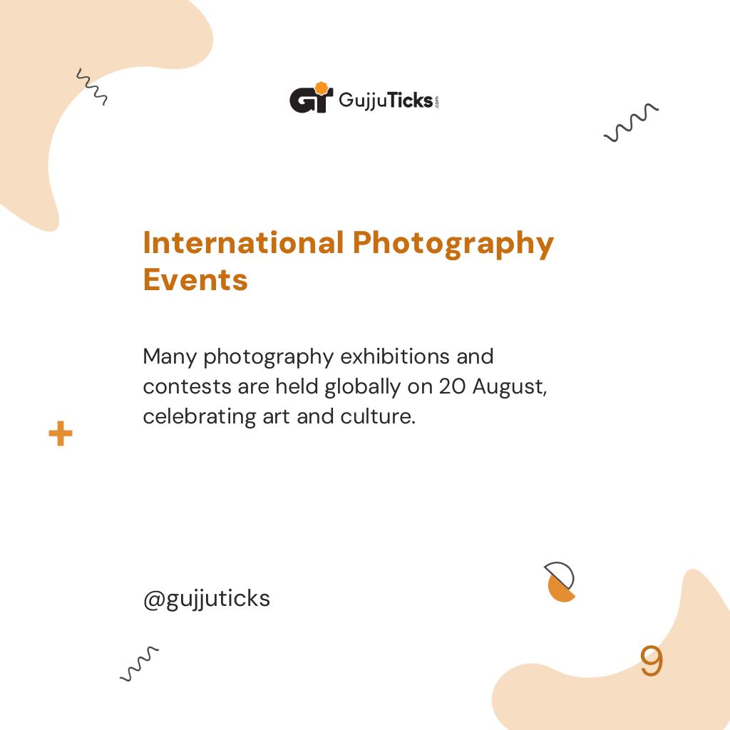 International Photography Events