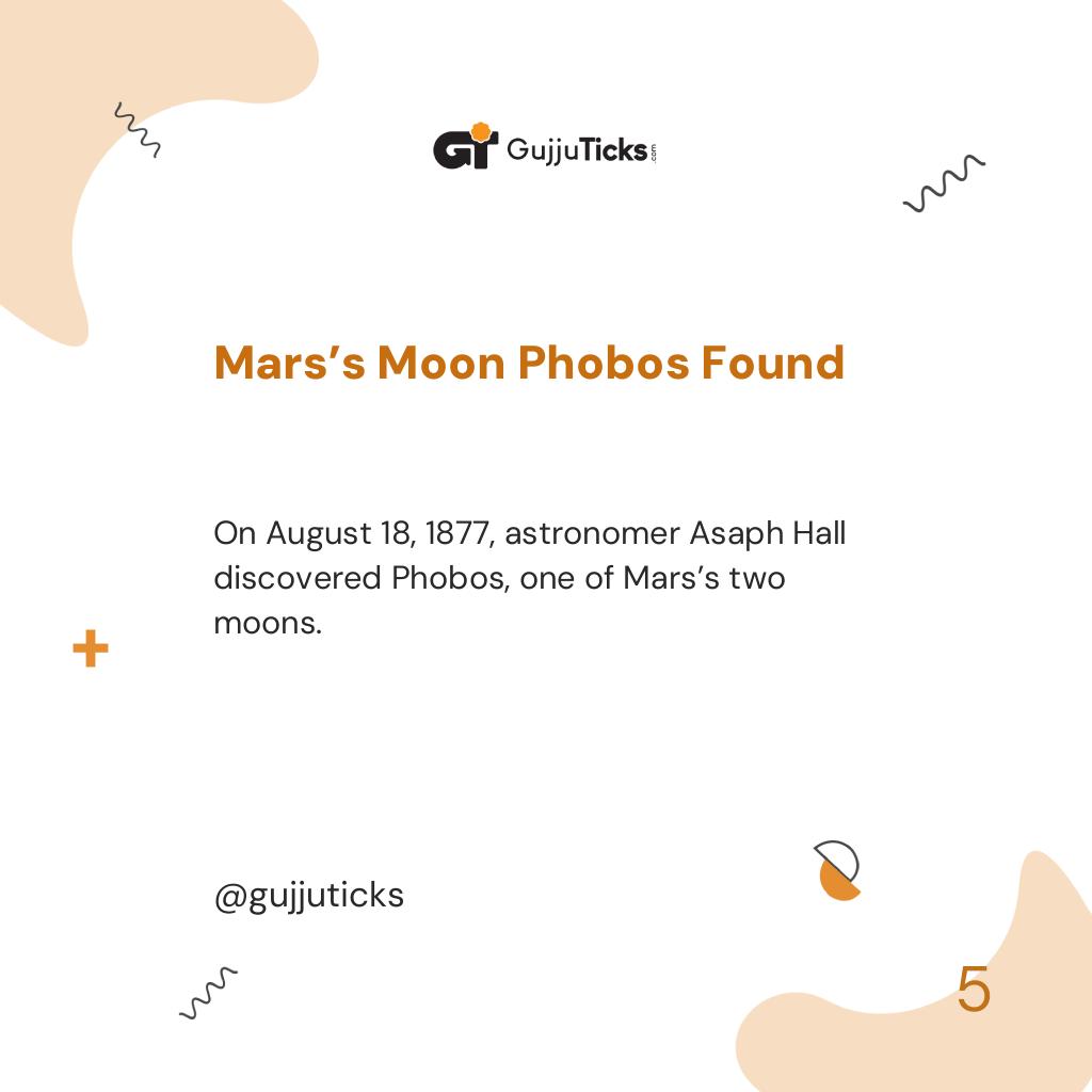 Mars’s Moon Phobos Found