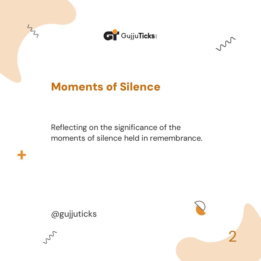 Moments of Silence