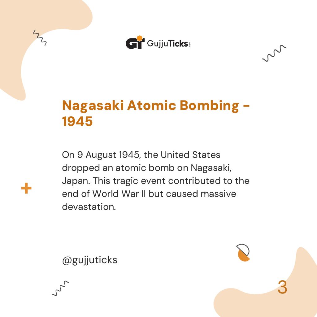 Nagasaki Atomic Bombing - 1945