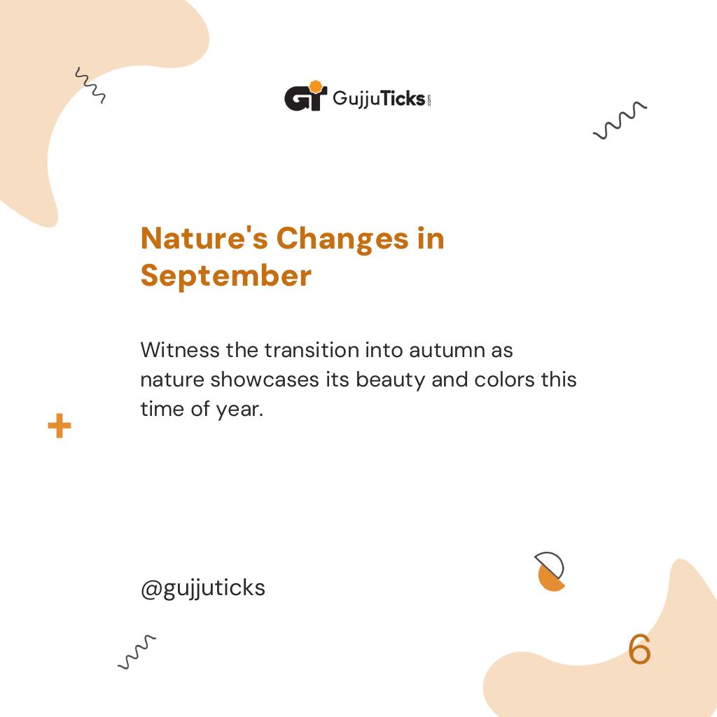 Nature's Changes in September