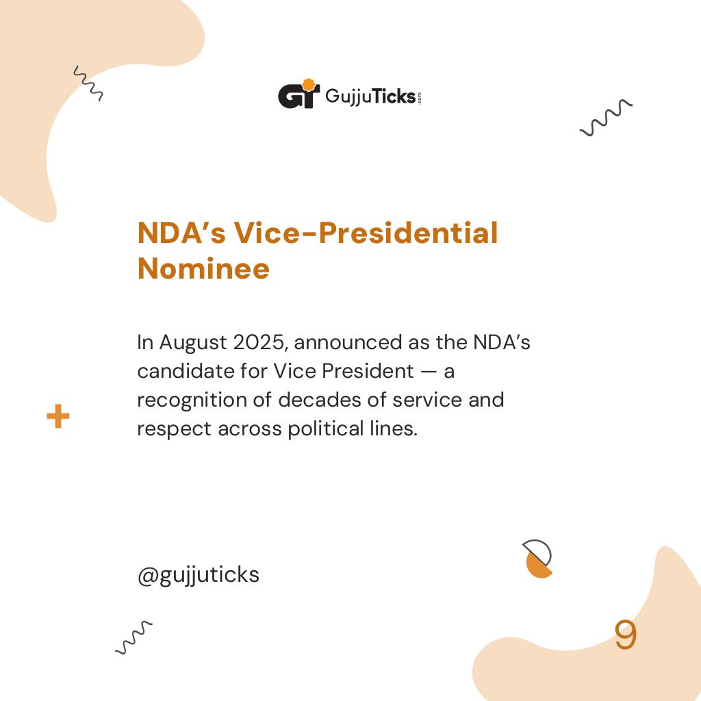 NDA’s Vice-Presidential Nominee