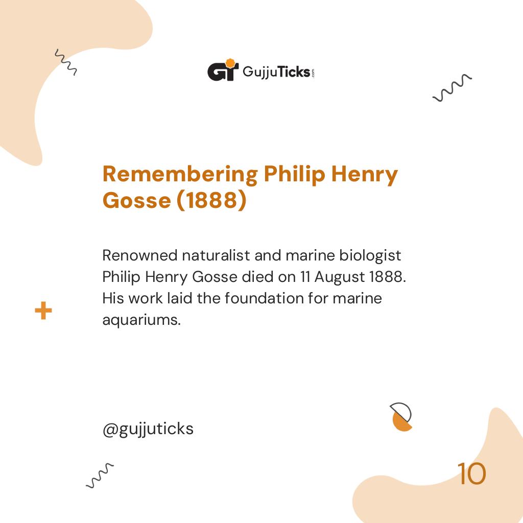 Remembering Philip Henry Gosse (1888)