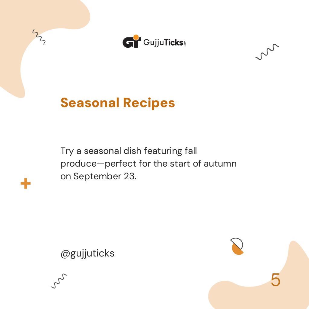Seasonal Recipes