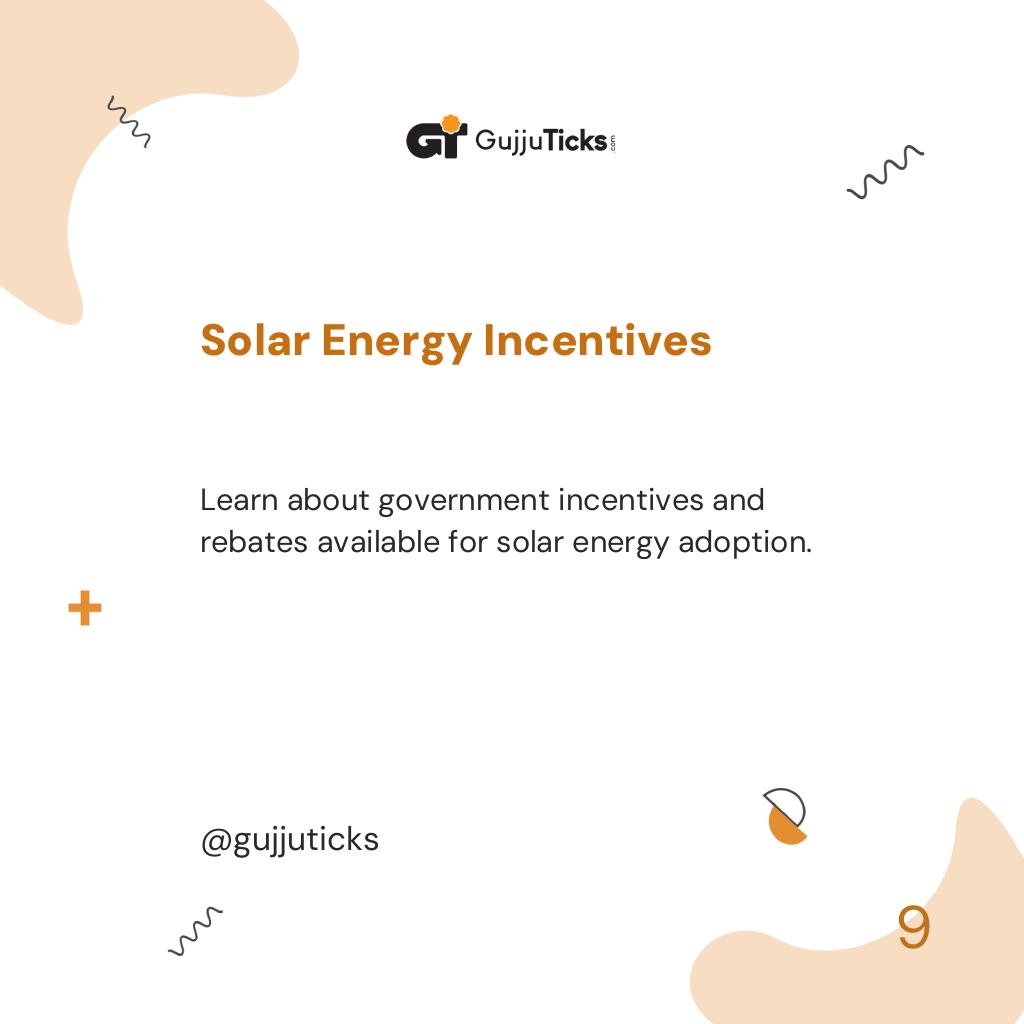 Solar Energy Incentives