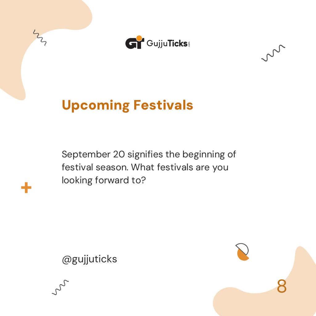 Upcoming Festivals