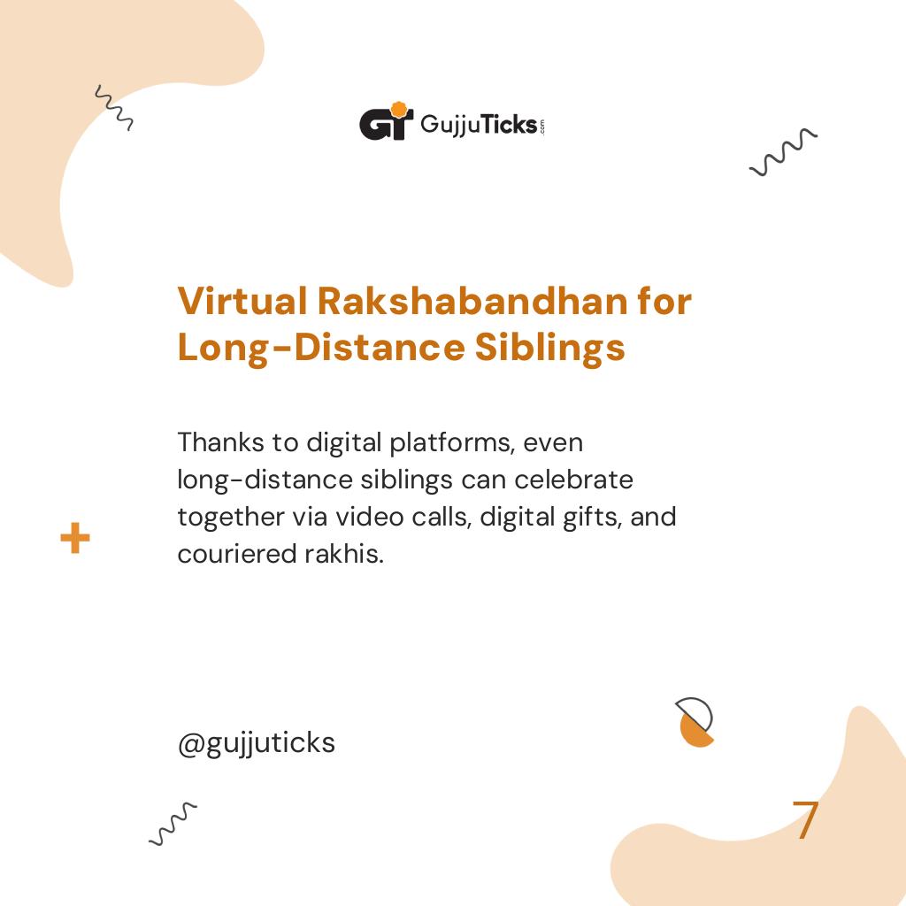 Virtual Rakshabandhan for Long-Distance Siblings