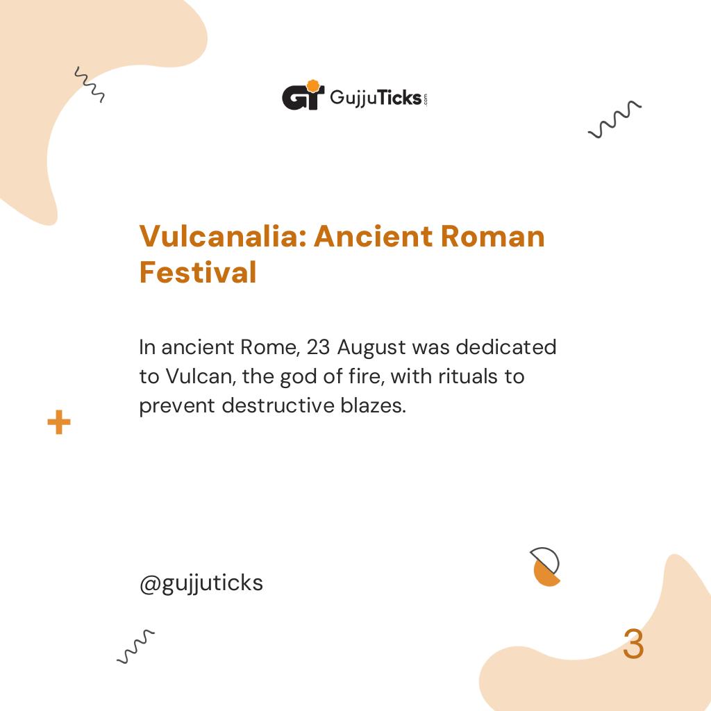 Vulcanalia: Ancient Roman Festival