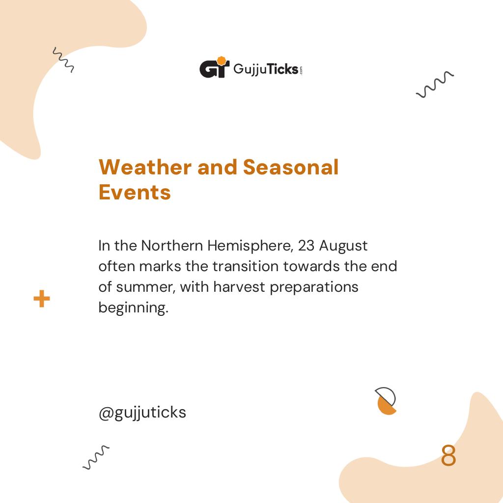 Weather and Seasonal Events