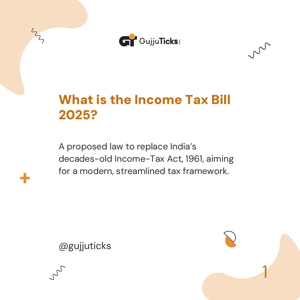 What is the Income Tax Bill 2025?