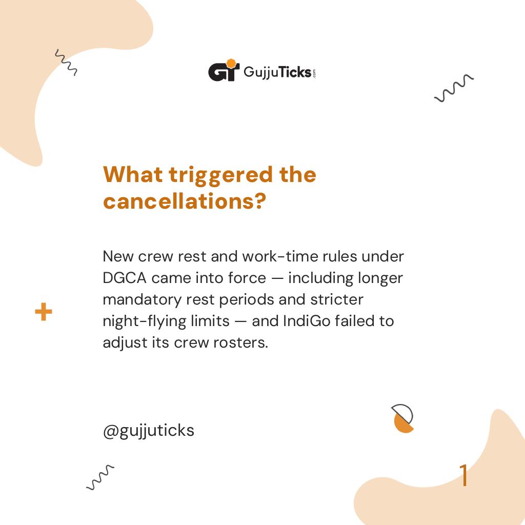 What triggered the cancellations?