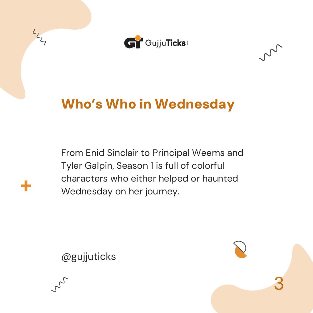 Who’s Who in Wednesday
