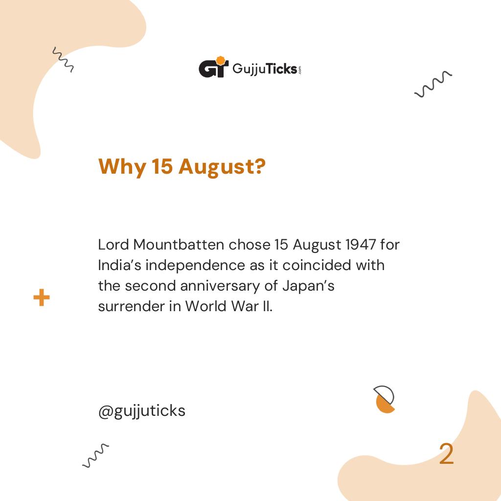 Why 15 August?