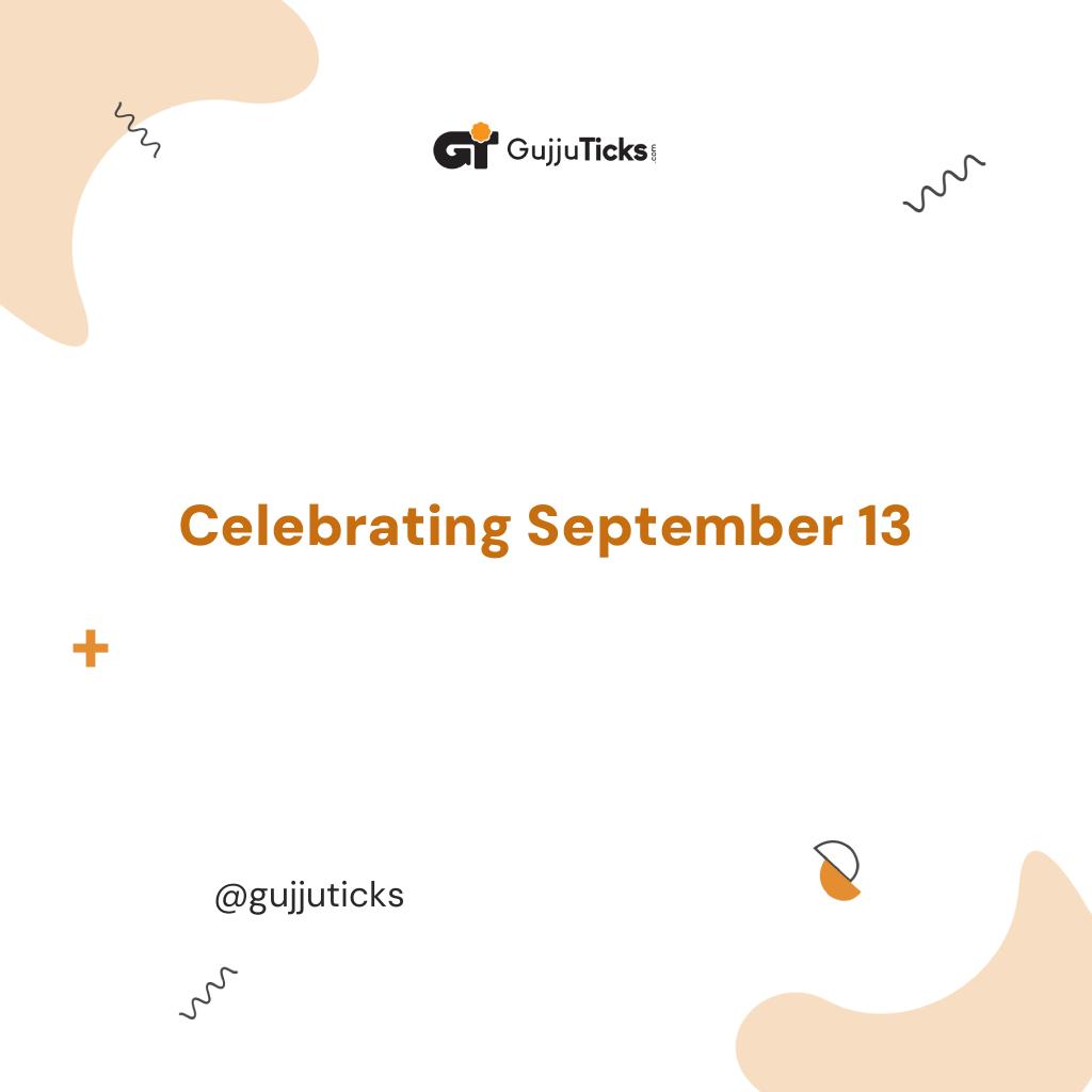 Celebrating September 13 Image